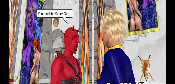  Foxy 3D cartoon redhead gets fucked by a demon